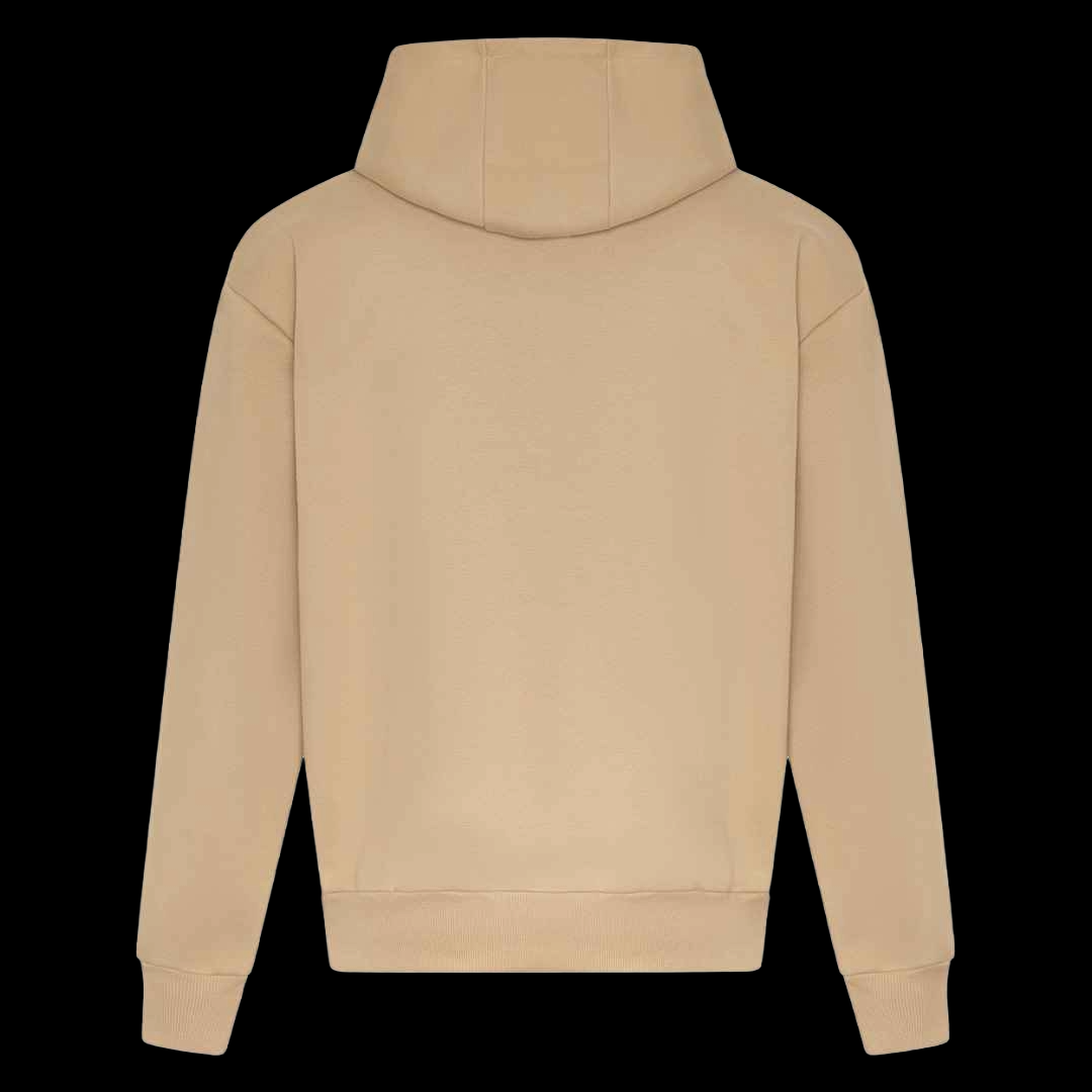 Black or Beige hood front print