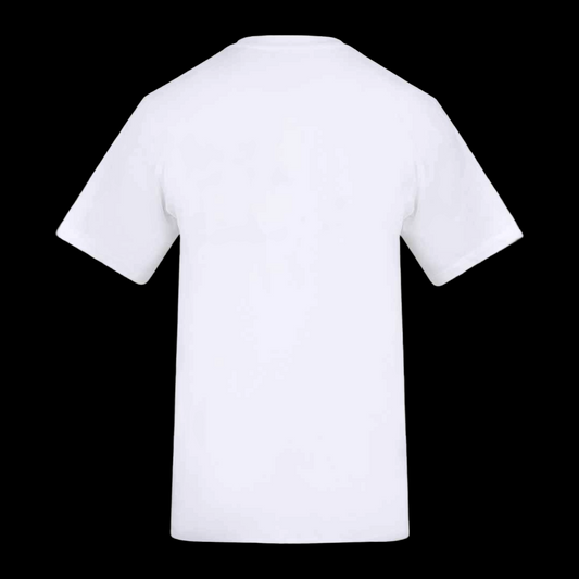 front logo black and white TEE