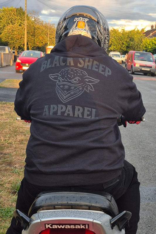 Hoodie black on black