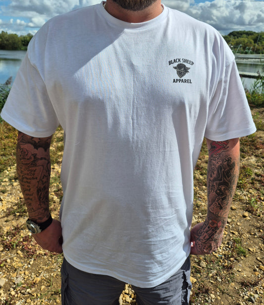 short sleeve T-shirt black and white