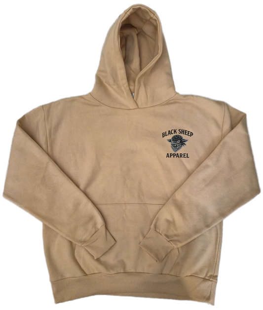 Hoodie Black and Beige