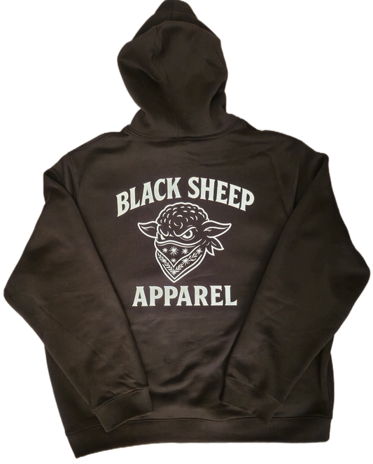 Hoodie Black and Beige