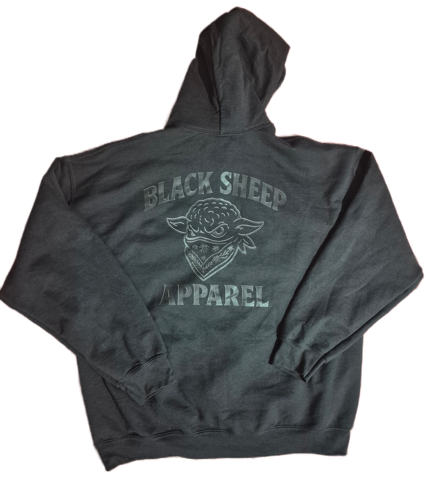 Hoodie black on black