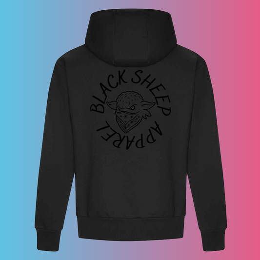 STEALTH BLACK SHEEP HOODIE BLACK ON BLACK