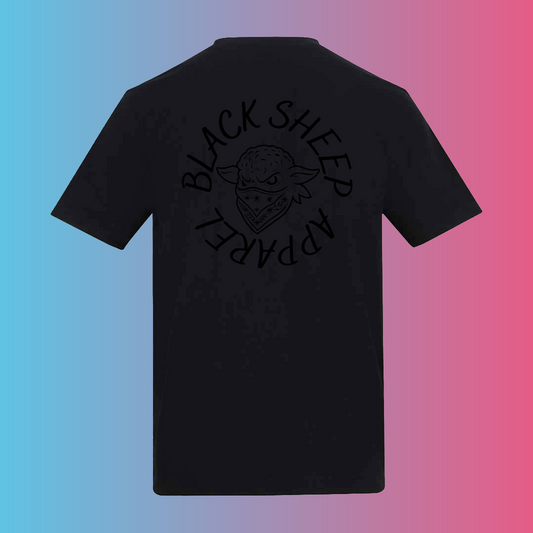 STEALTH BLACK SHEEP TEE BLACK ON BLACK