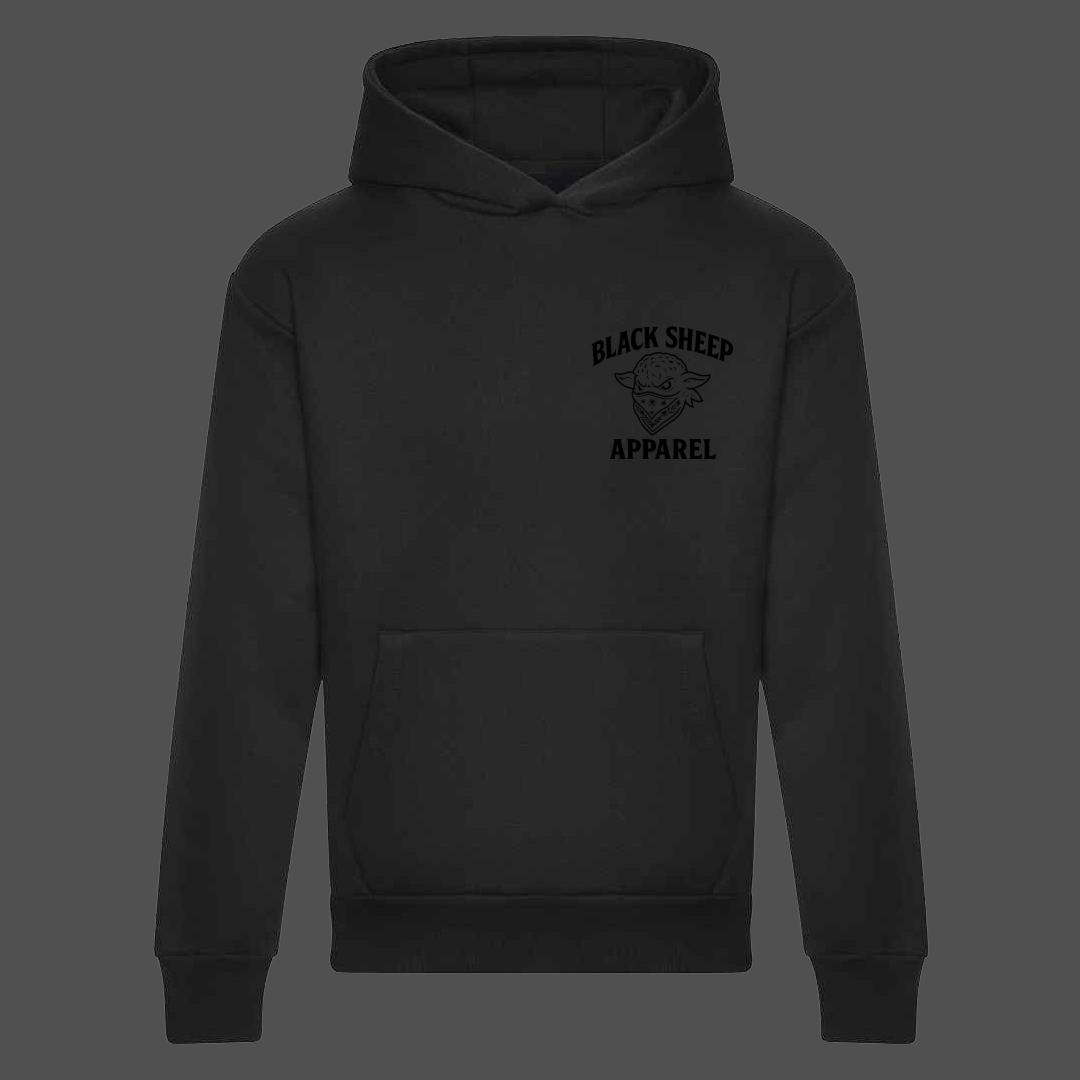 STEALTH HOODIE BLACK ON BLACK