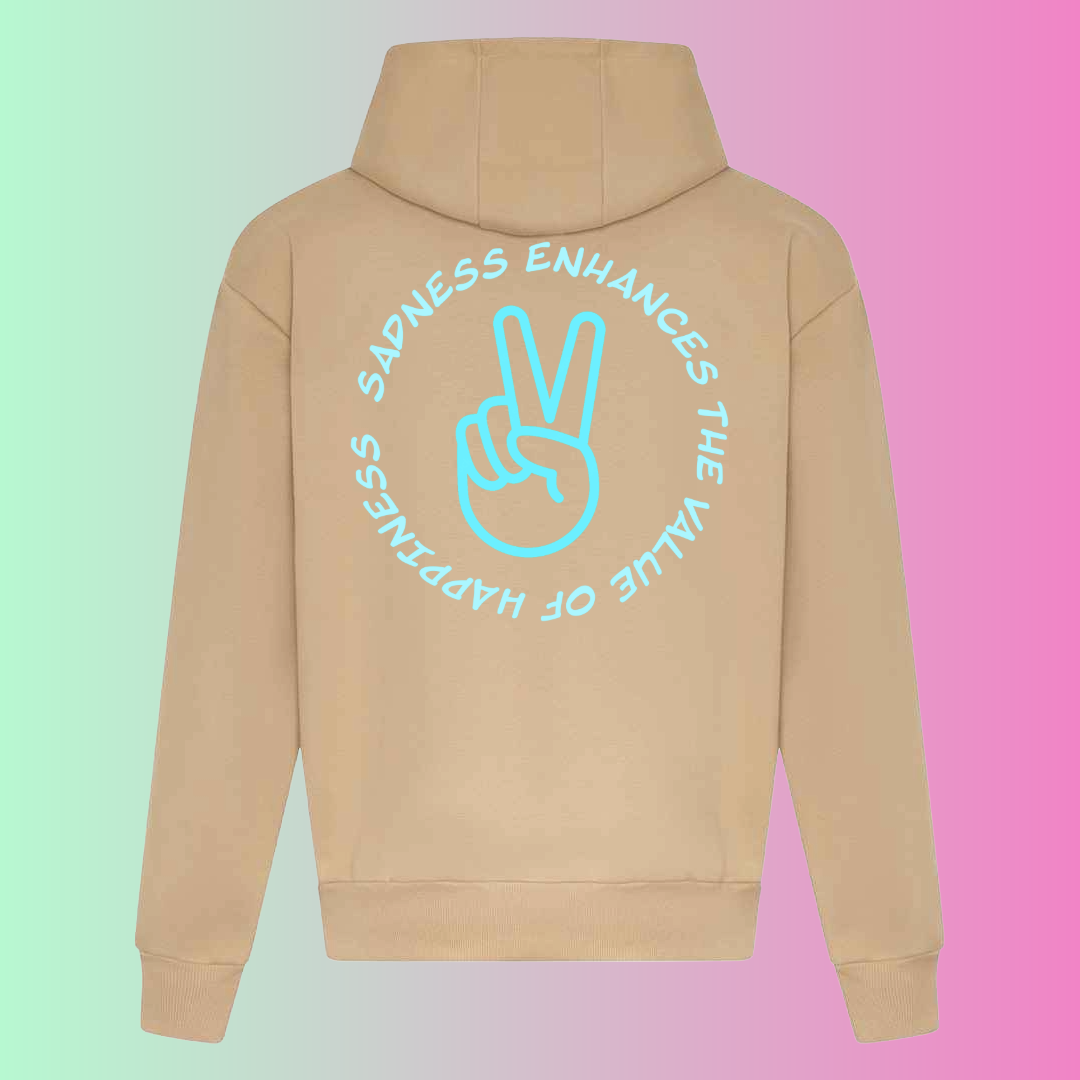 Sadness Hoodie Pink Logo