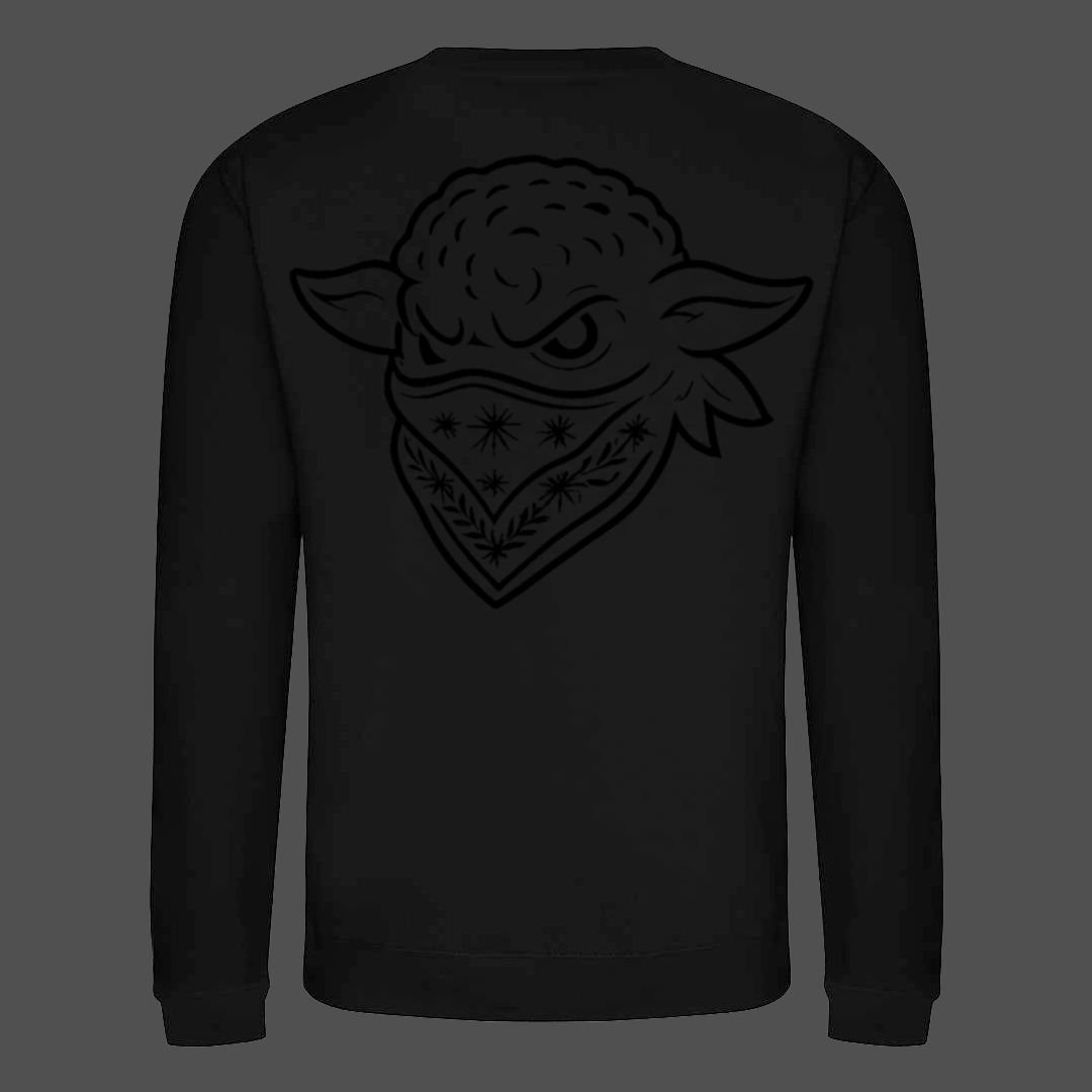 STEALTH SWEATSHIRT BLACK ON BLACK