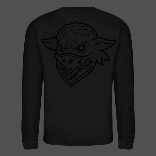 STEALTH SWEATSHIRT BLACK ON BLACK